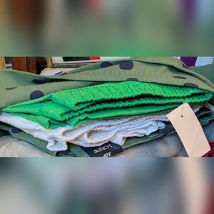 🌟J. CREW 🌞 3 PC COTTON PANTS BUNDLE👖Ladies Sz 10P 👉💚🖤🤍👈 NWT/EUC